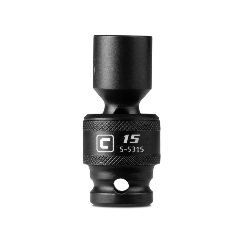 Capri Tools 15 mm Universal Impact Socket, 1/2-Inch Drive, 6-Point, Metric - Image 1